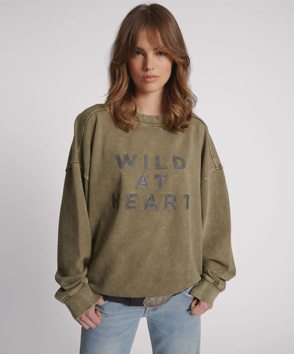 One Teaspoon Wild At Heart Studded Retro Sweater