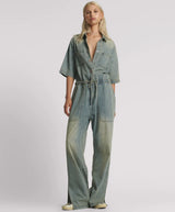 One Teaspoon Veronica Denim Jumpsuit - Blue Sand