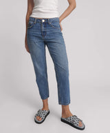 One Teaspoon Blue Love High Waist Slims Cropped Jeans