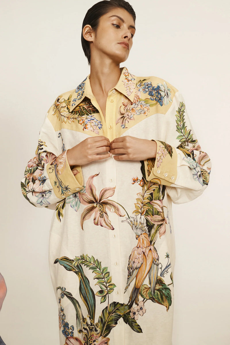 ALÉMAIS Oleander Shirtdress