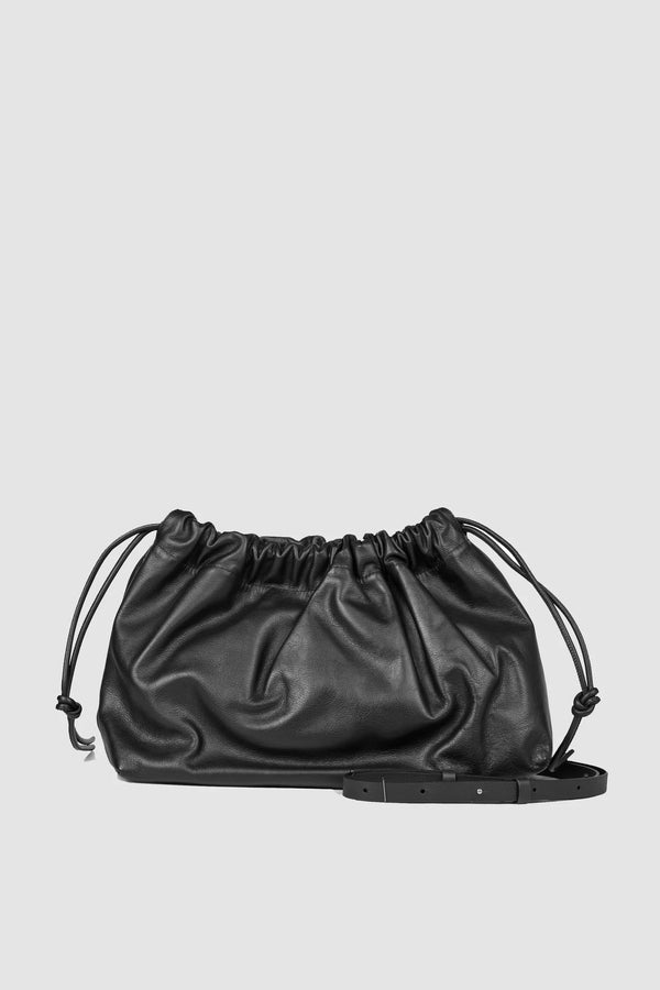 Second Female Smooth Leather Bag - Black