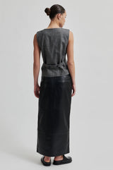 Second Female Letho Leather Maxi Skirt