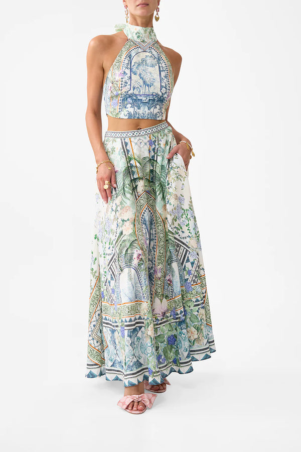 Camilla Jardim Party Maxi Circle Skirt