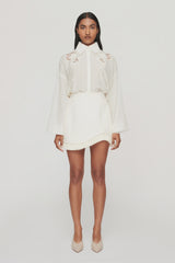 CLEA Ainsley Embroidered Shirt - Off White