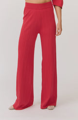 cartel & willow Molly Knit Pant - Cherry Knit