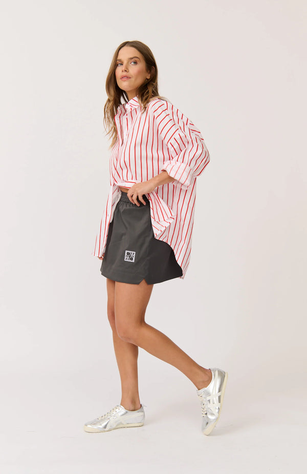 cartel & willow Georgia Mini Skirt - Charcoal