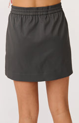 cartel & willow Georgia Mini Skirt - Charcoal