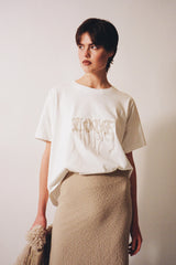 Rabens Saloner Margot Tee - Love Fringed