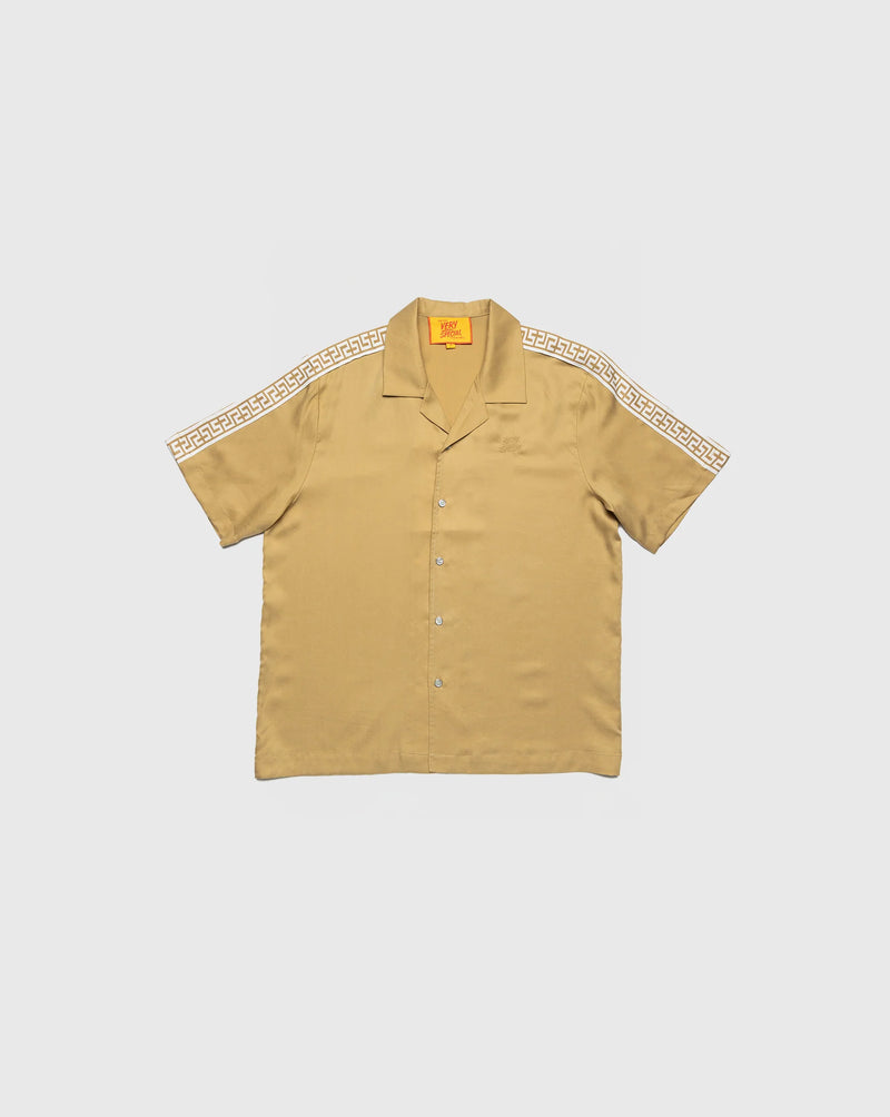 Something Very Special Geo Resort Shirt - Prairie Sand