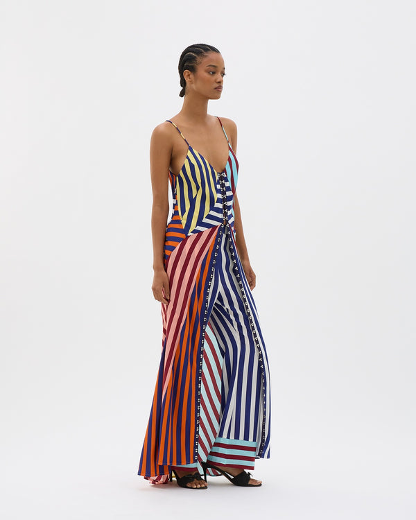 Muma World Striped Compass Dress