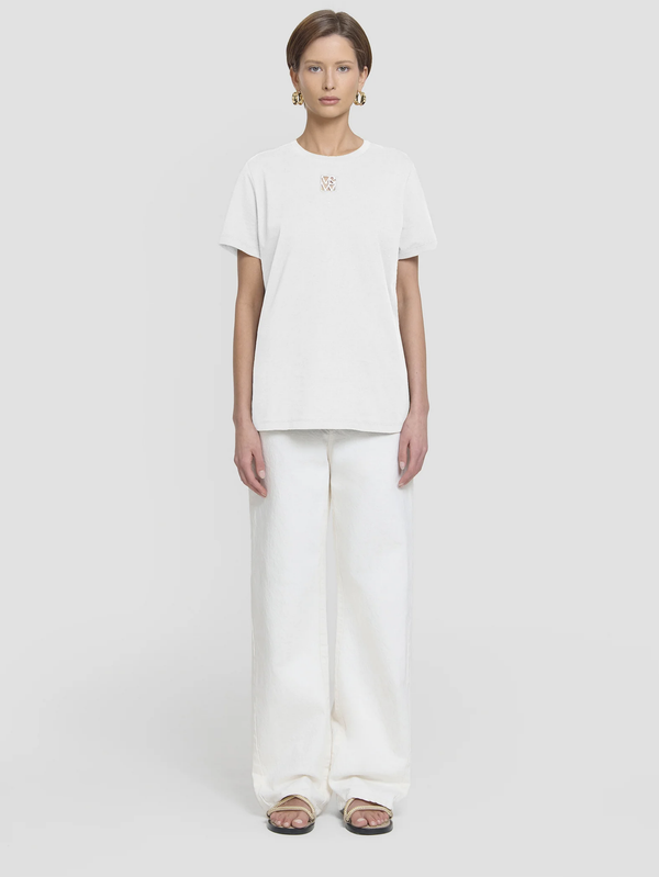 VIKTORIA & WOODS V&W Cut Out Tee - Ivory