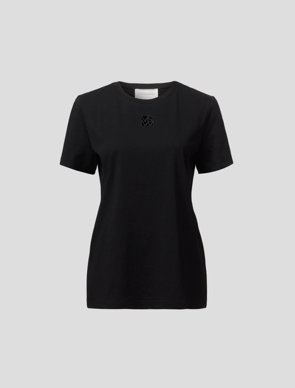 VIKTORIA & WOODS V&W Cut Out Tee - Black