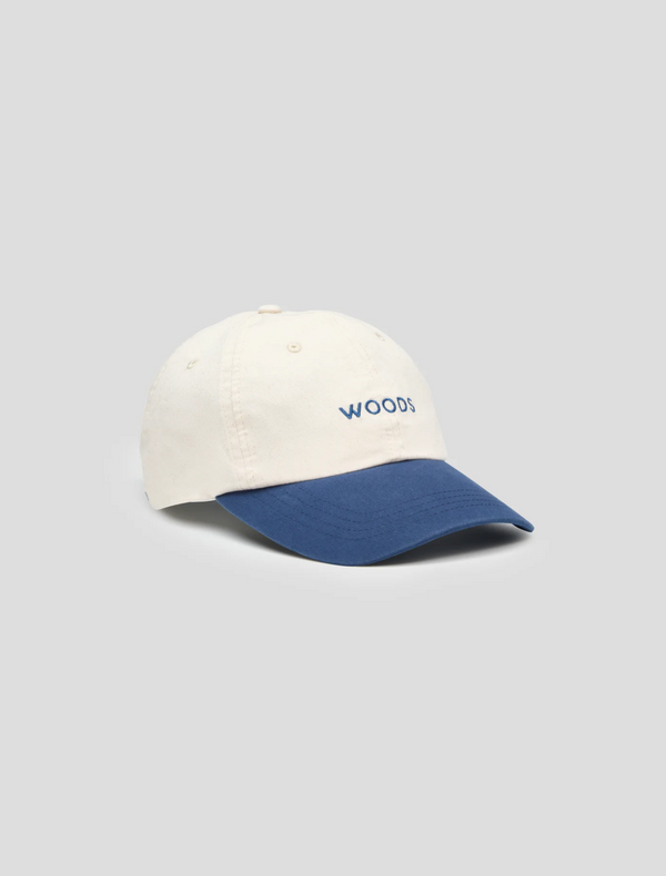 VIKTORIA & WOODS Woods Two Tone Cap - Ecru/Indigo