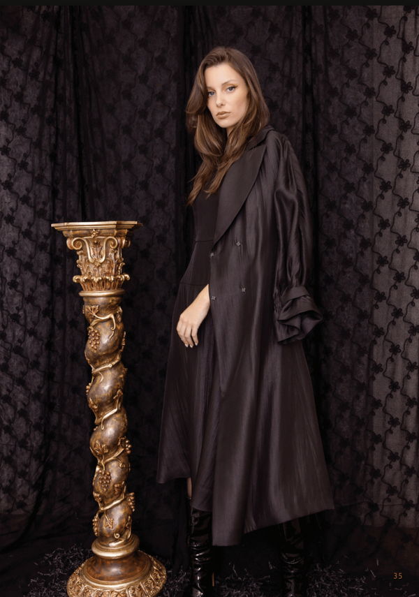 M.A. Dainty Opera Coat - Black