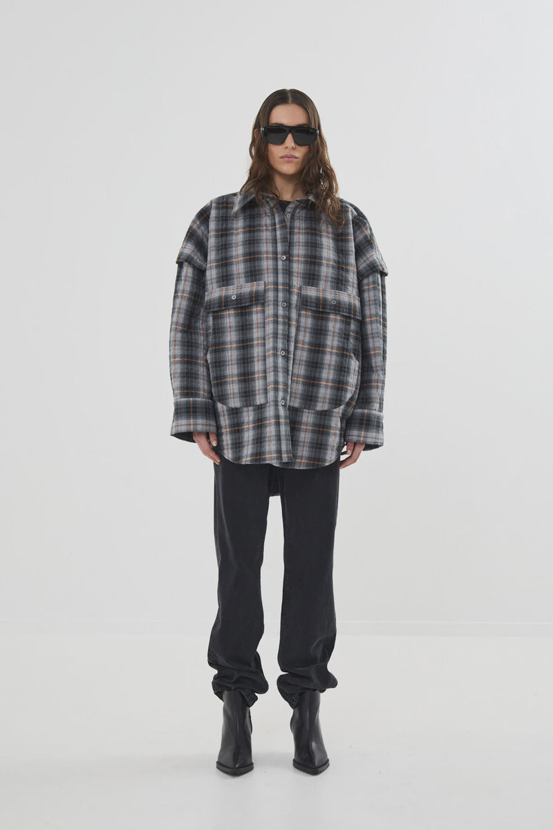 Rabens Saloner Sevara Jacket - Grey Check