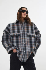 Rabens Saloner Sevara Jacket - Grey Check