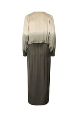 Rabens Saloner Vera Dress - Sand Combo