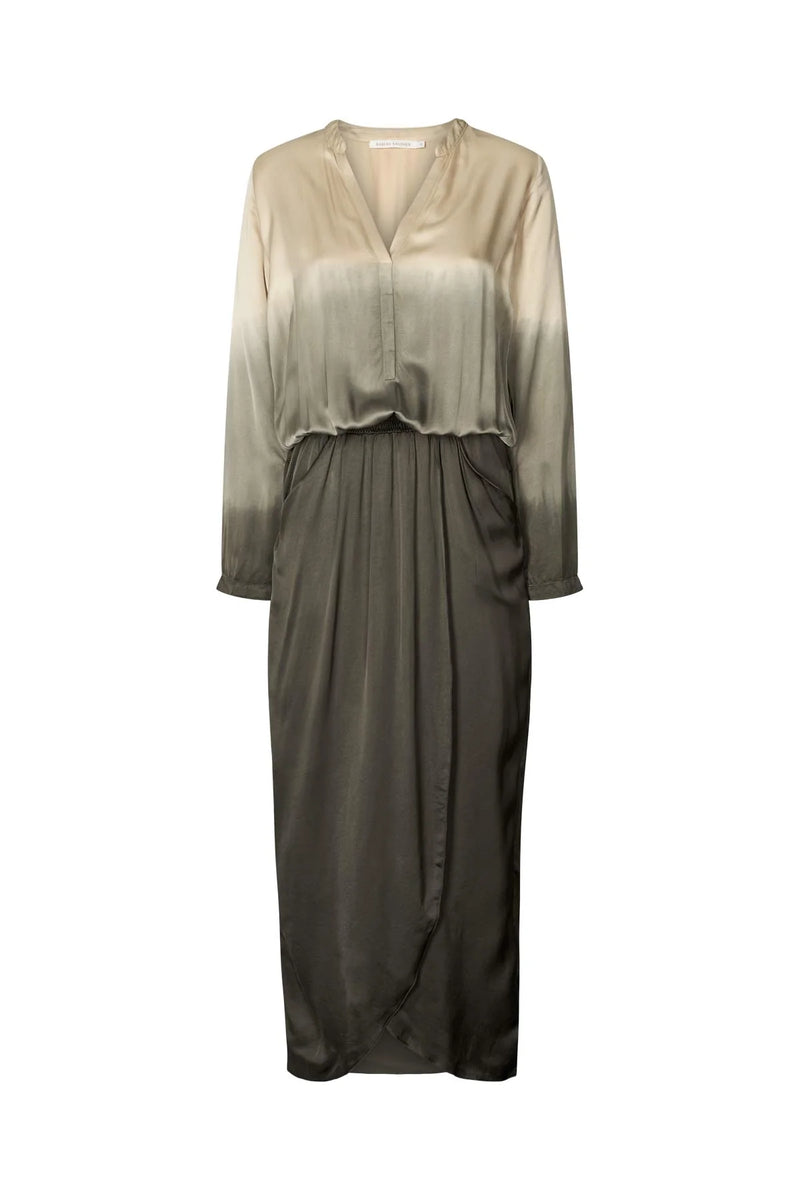 Rabens Saloner Vera Dress - Sand Combo