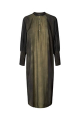 Rabens Saloner Amila Shirtdress - Olive/Charcoal Combo