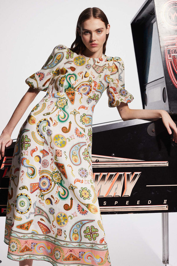 ALÉMAIS Arcade Midi Dress