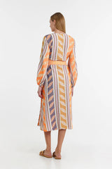 Devotion Twins Thetis Dress - Orange/Lilac