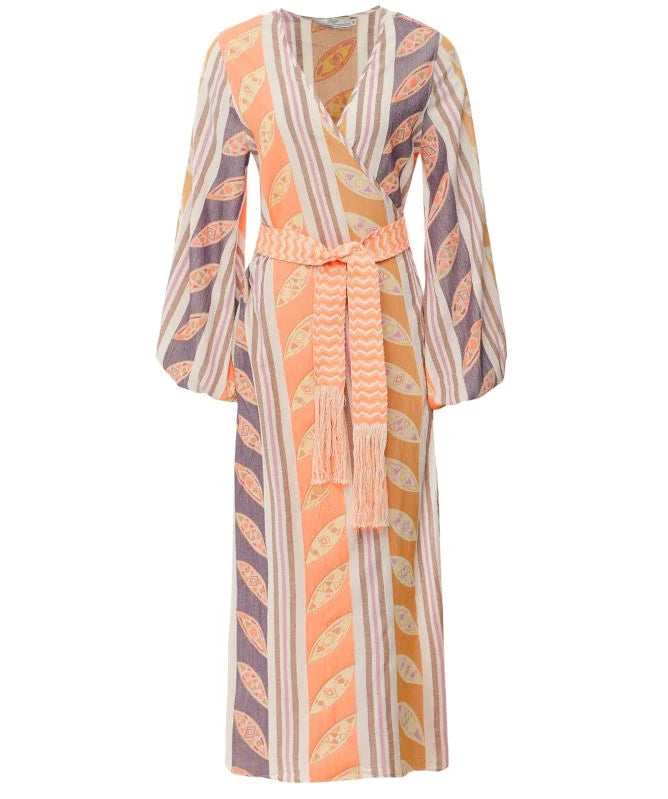 Devotion Twins Thetis Dress - Orange/Lilac