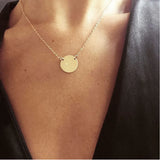 The Chloe Initial Disc Necklace